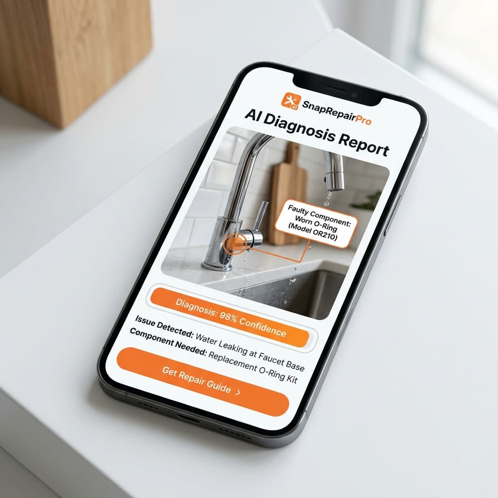 AI Repair Diagnosis Mockup
